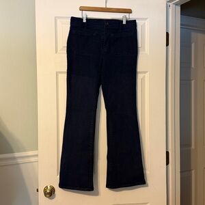 Loft Palmer Dark Blue Flared Pants